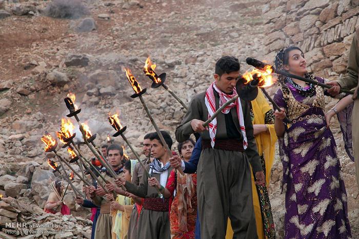 مراسم نوروز در کردستان,آداب و رسوم مردم کرد جشن نوروز+عکس