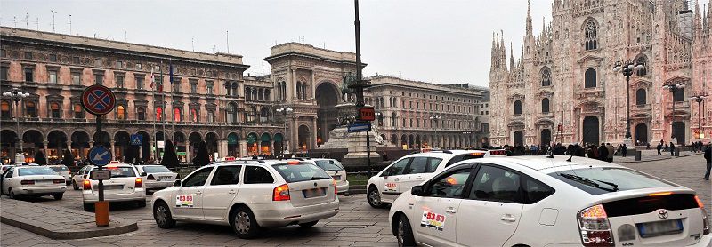 سفر ارزان به میلان با استفاده از تاکسی