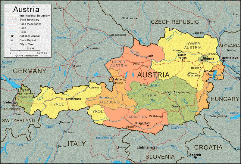  فرهنگ مردم کشور اتریش - فعالیت اقتصادی با کشورهای همسایه
